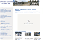 Desktop Screenshot of mcphersonconcrete.com